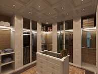 Гардеробные комнаты из дерева на заказ